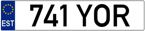 Trailer License Plate